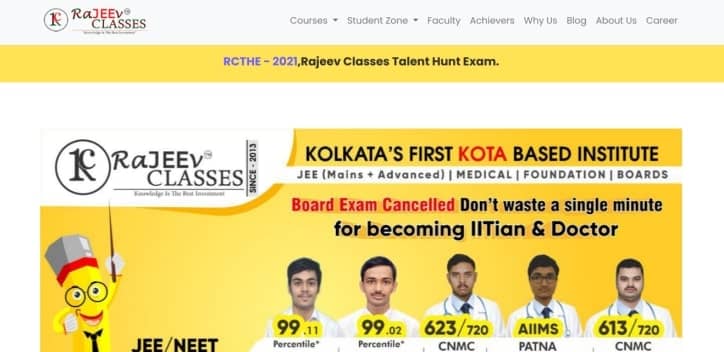 Rajeev Classes for JEE in Kolkata