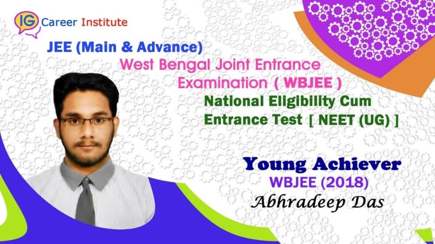 Successful student WBJEE 2018 Abhradeep Das 
